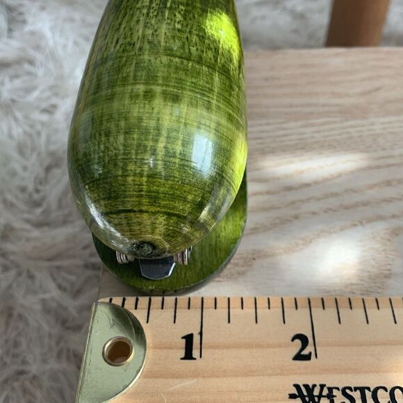 Vintage Green Wood And Metal Mouse Mini Stapler - Picture 13 of 16